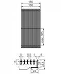 Elektro Raumheizung Unterflurkonvektor mit Linearrost Design